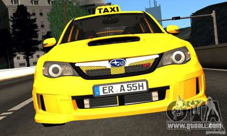 Subaru Impreza WRX STi 2011 TAXI for GTA San Andreas