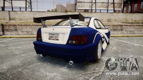 Ubermacht Sentinel GTR Most Wanted style for GTA 4