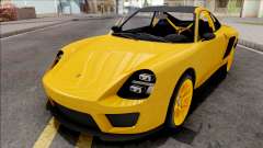 GTA V Pfister Comet SR Yellow for GTA San Andreas