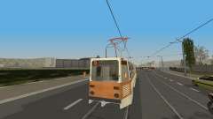 Tram KTM-5M3 from the game City Car Driving for GTA San Andreas