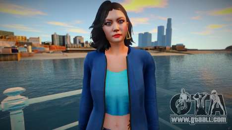 GTA Online Skin Ramdon Female Asian 1 Fashion v1 for GTA San Andreas