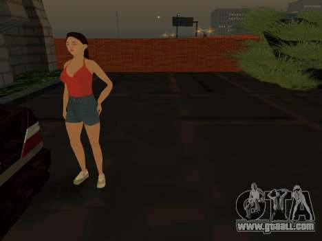 Cute girl Katya for GTA San Andreas