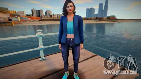 GTA Online Skin Ramdon Female Asian 1 Fashion v1 for GTA San Andreas